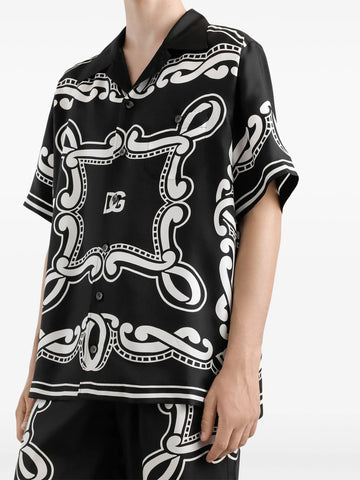 bandana-print shirt