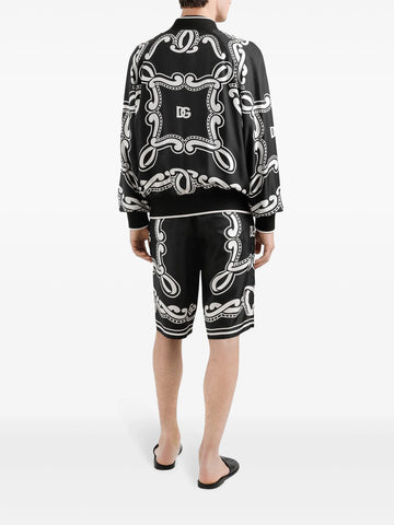 bandana-print shirt