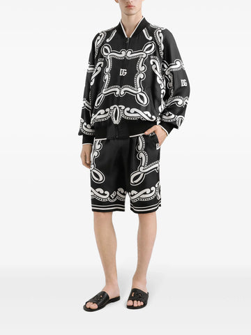bandana-print shirt