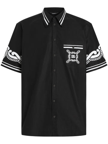 printed poplin shirt
