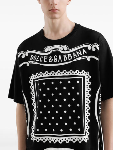bandana-print cotton T-shirt