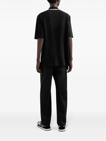 logo-print polo shirt