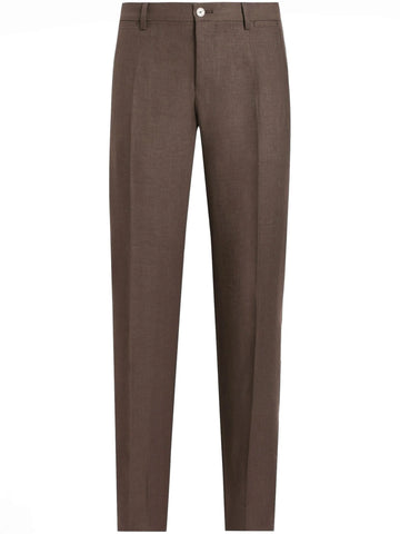 pressed crease trousers