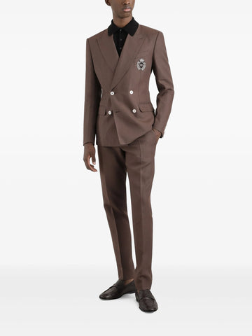 pressed crease trousers