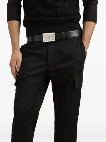 logo plaque cargo pants
