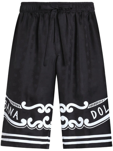 logo print bermuda shorts