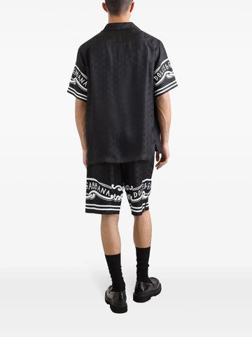 logo print bermuda shorts