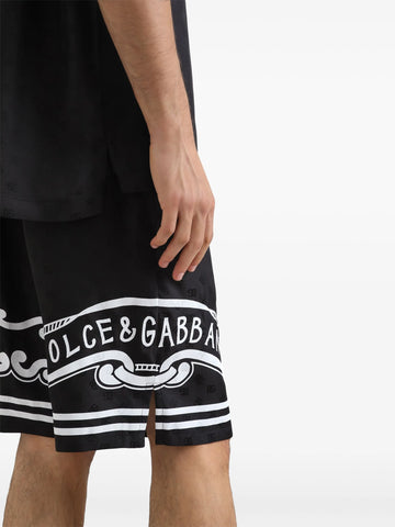 logo print bermuda shorts