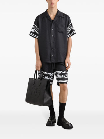 logo print bermuda shorts
