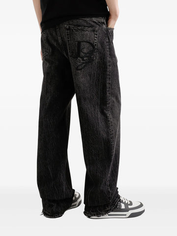 straight-leg jeans