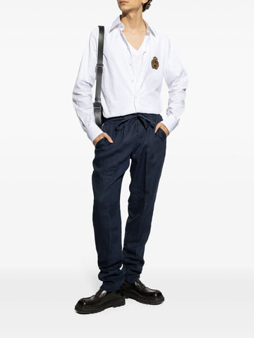 straight leg trousers