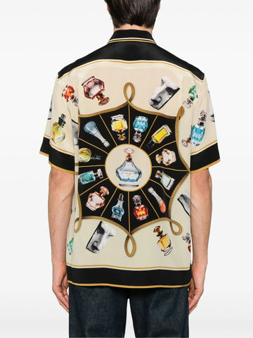 printed silk shirt