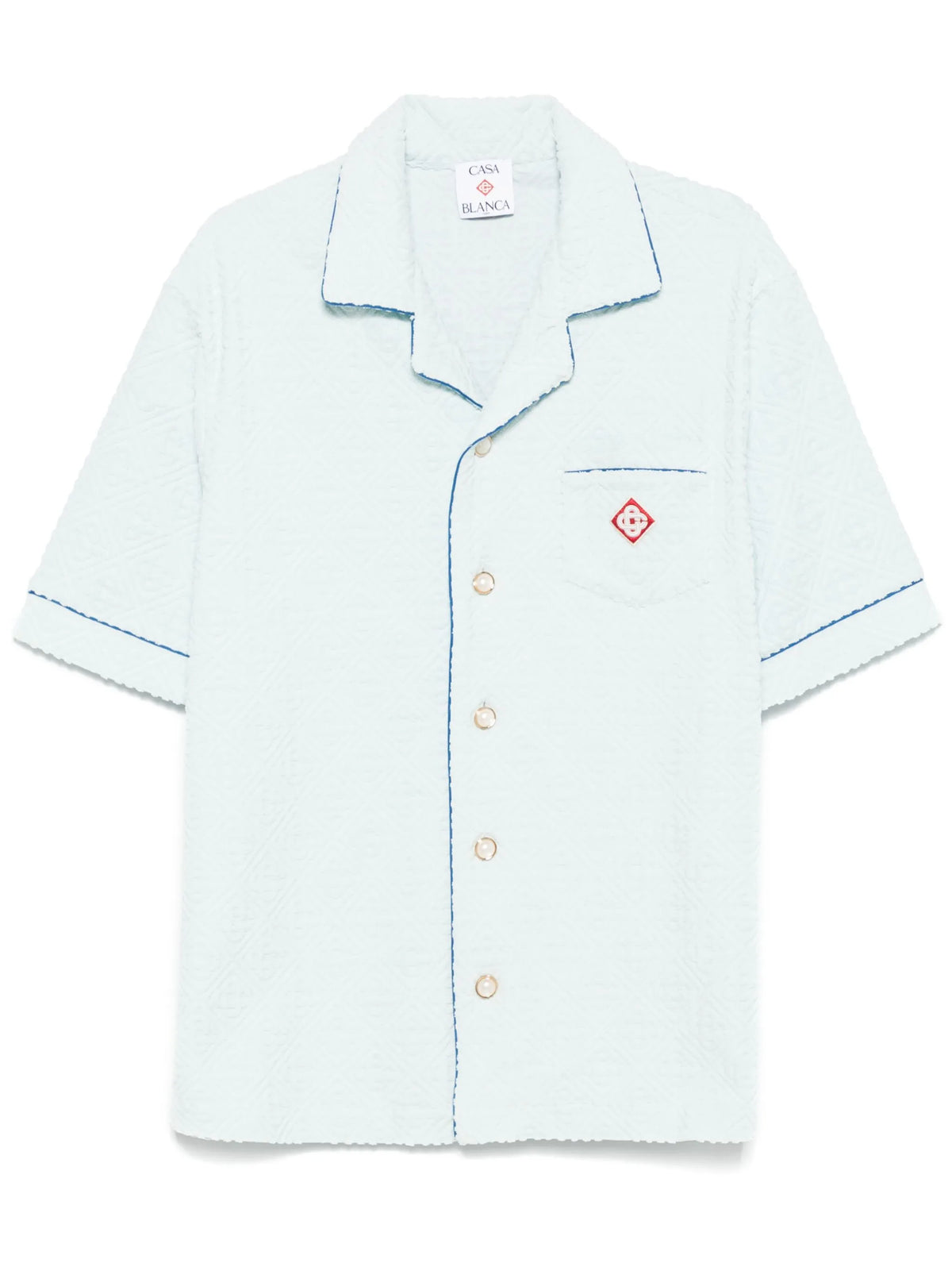 monogram towelling shirt