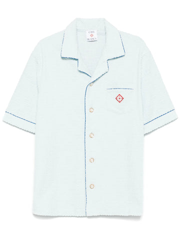 monogram towelling shirt