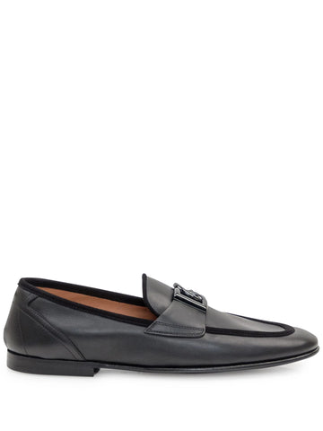 logo plaque loafers