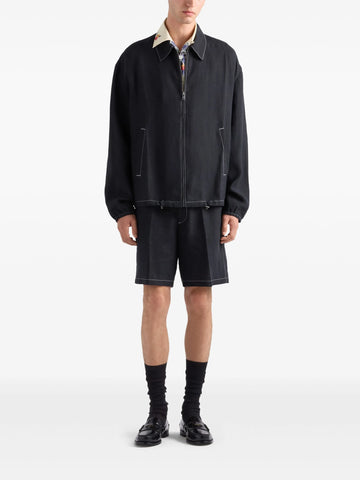 logo-patch bermuda shorts