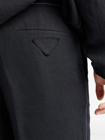 logo-patch bermuda shorts
