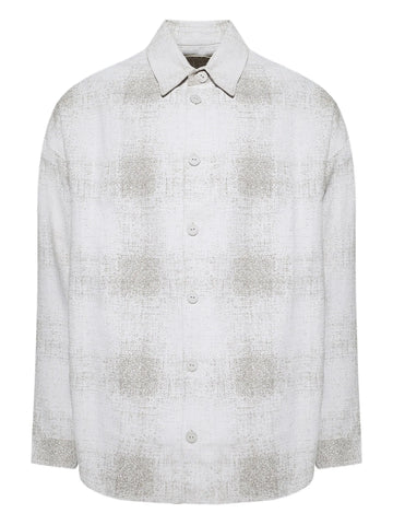plaid button-up shirt