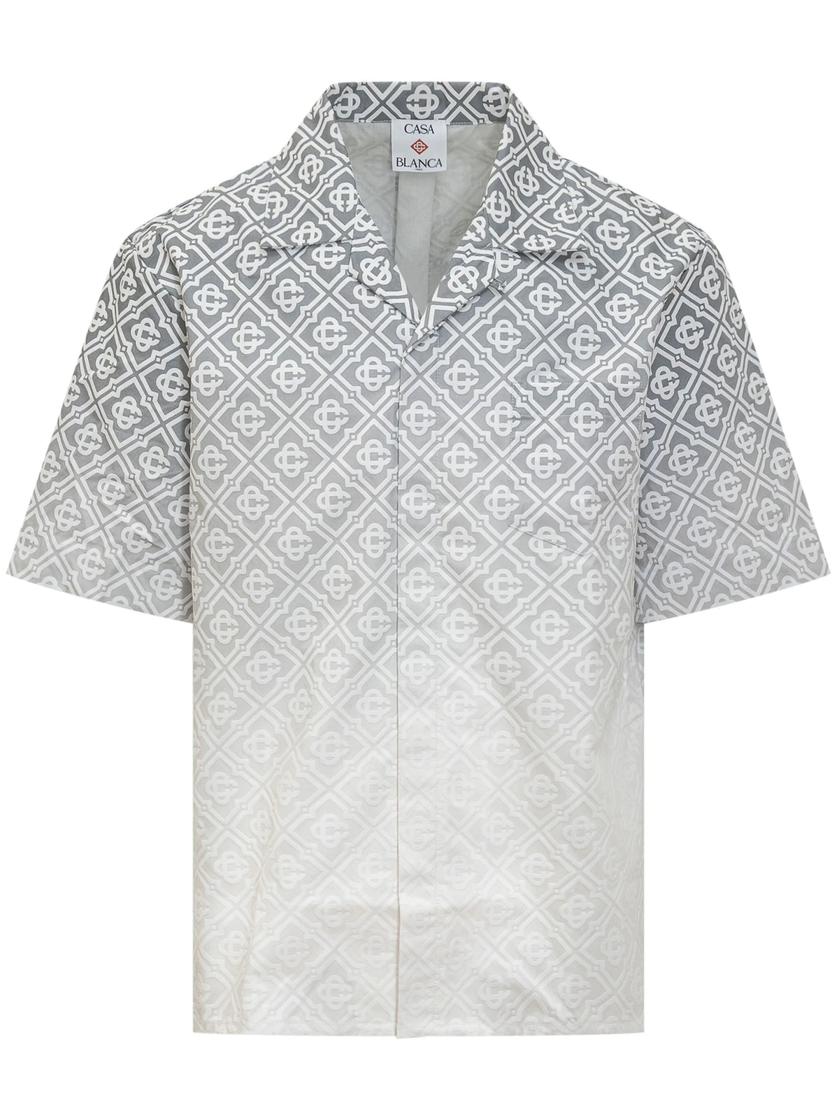 monogram print shirt