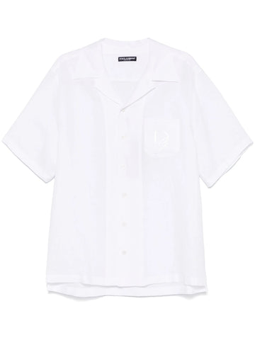 logo-embroidered shirt