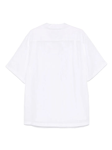 logo-embroidered shirt