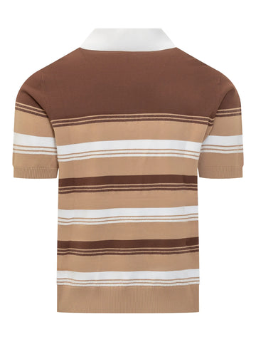 striped chicano polo shirt
