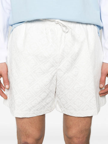 monogram drawstring shorts