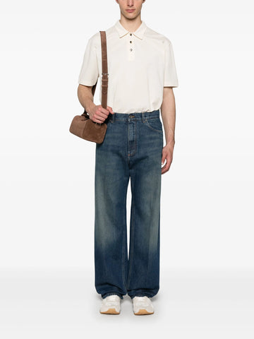 logo-patch jeans