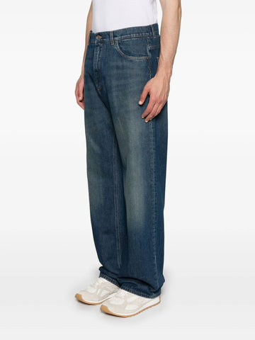 logo-patch jeans