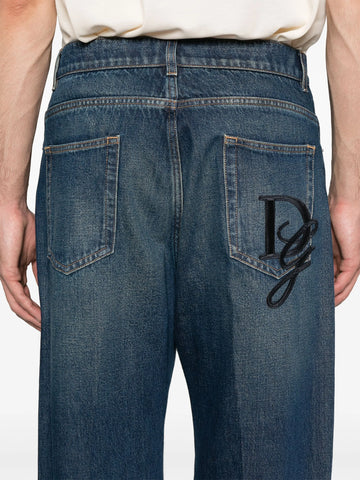 logo-patch jeans