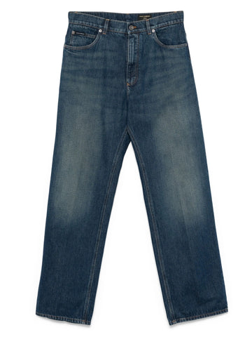 logo-patch jeans