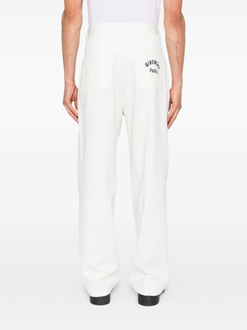 pleated wide-leg trousers