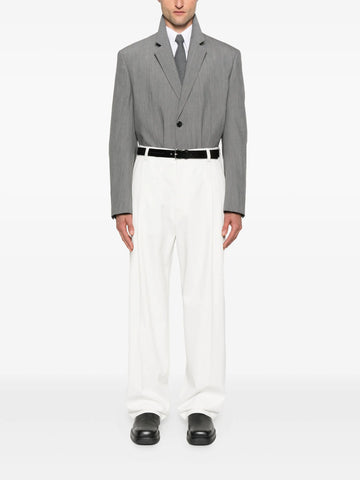 pleated wide-leg trousers