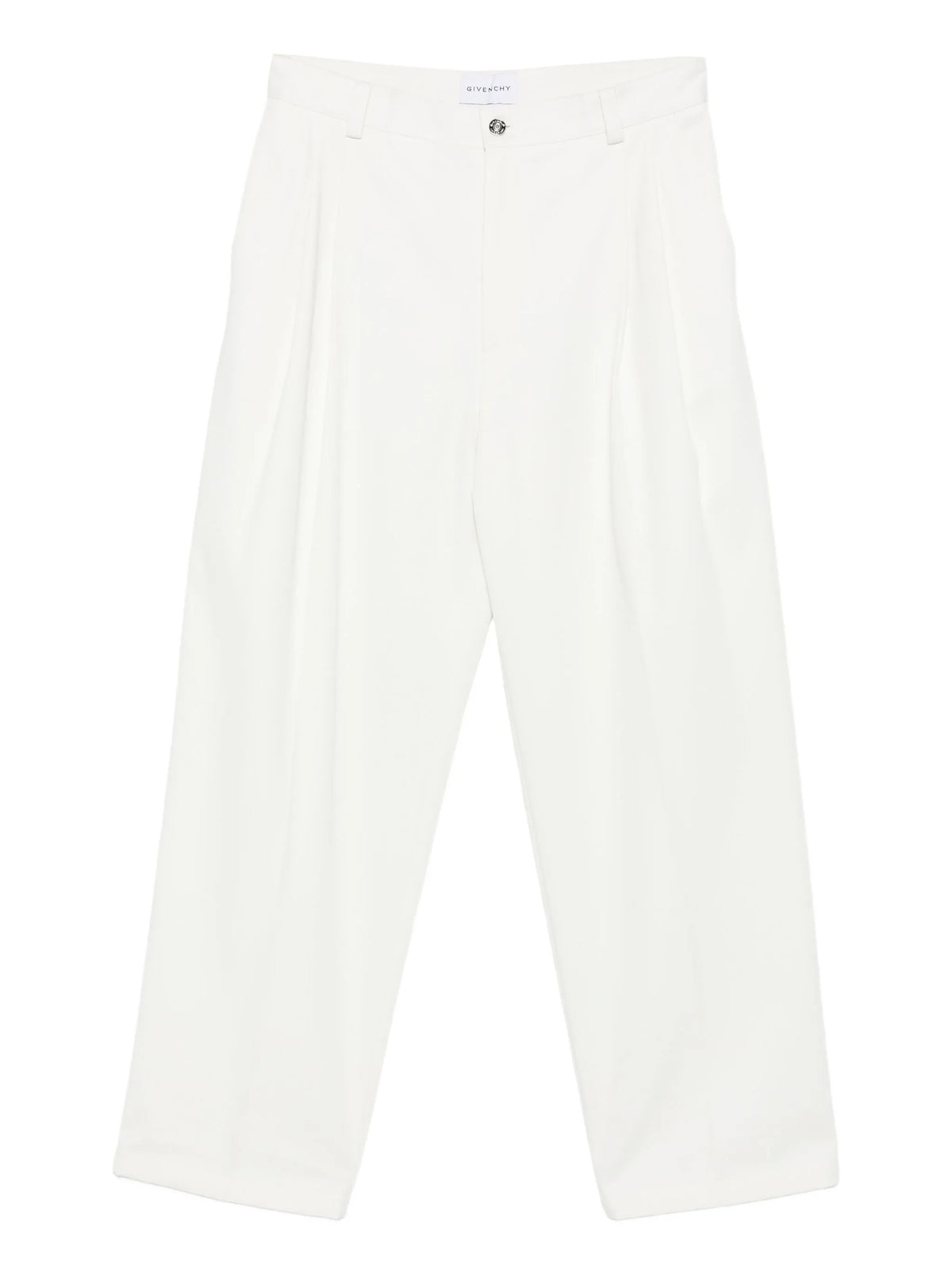 pleated wide-leg trousers