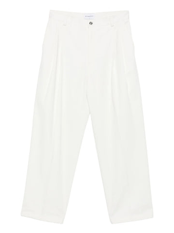pleated wide-leg trousers