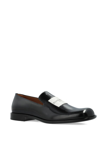 logo embellished loafers