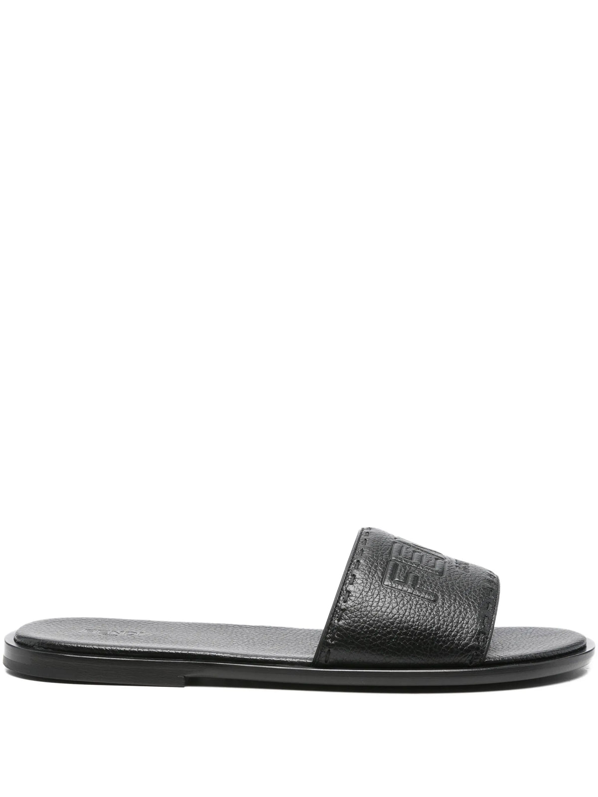 Roma embossed-logo leather sandals