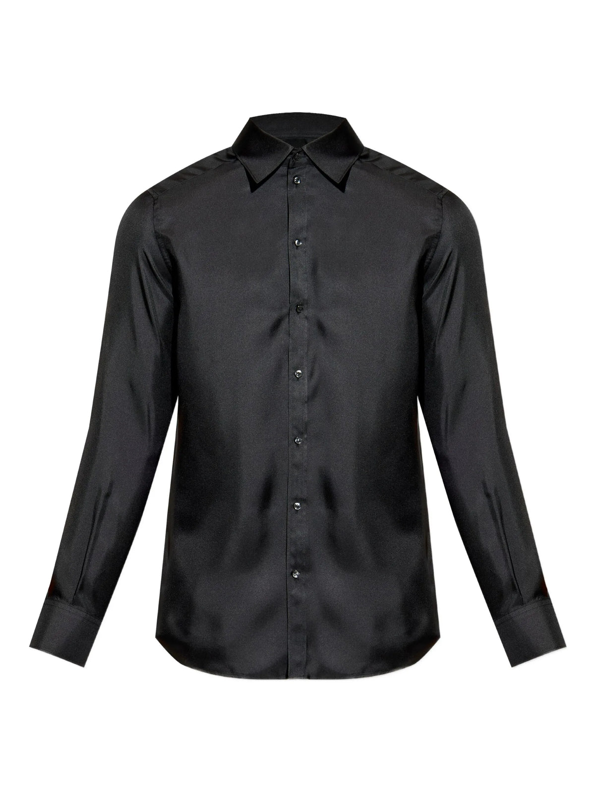 long sleeve silk shirt