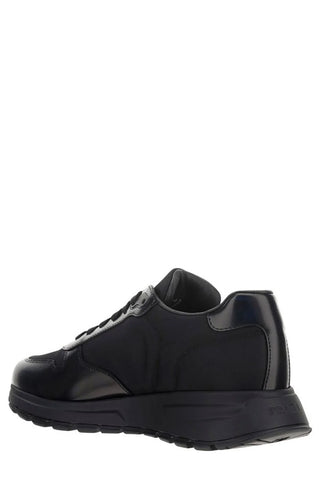 Logo Plaque Lace-Up Sneakers