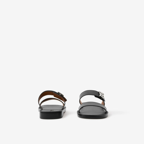 Monogram Motif Leather Sandals