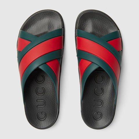 Men's rubber slide sandal with Web