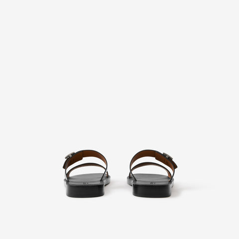 Monogram Motif Leather Sandals