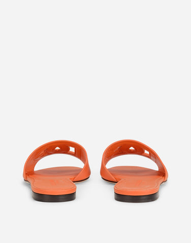 Calfskin sliders with DG logo
