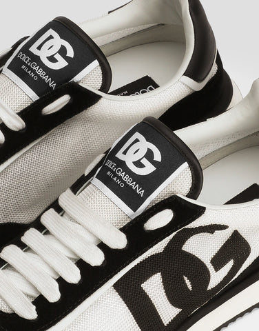 Mixed-material DG CUSHION sneakers