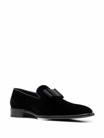 Ubaldo bom-embellished velvet loafers