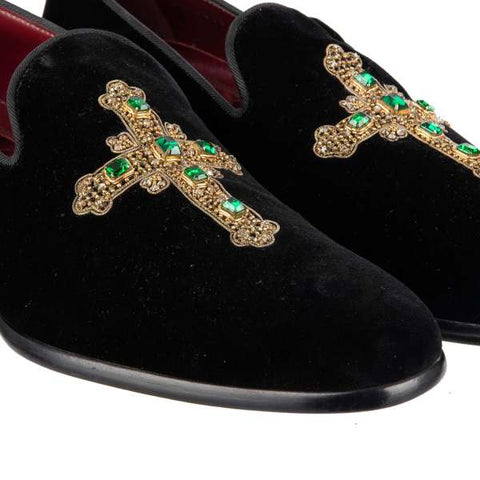 Cross Embroidered Loafer