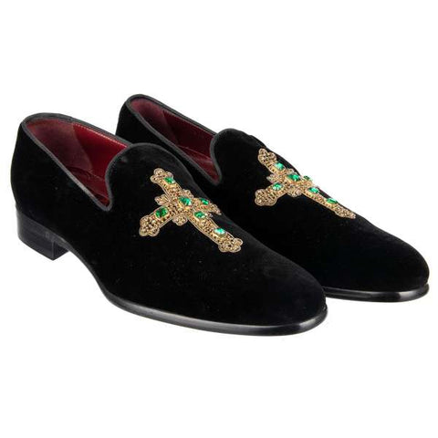 Cross Embroidered Loafer
