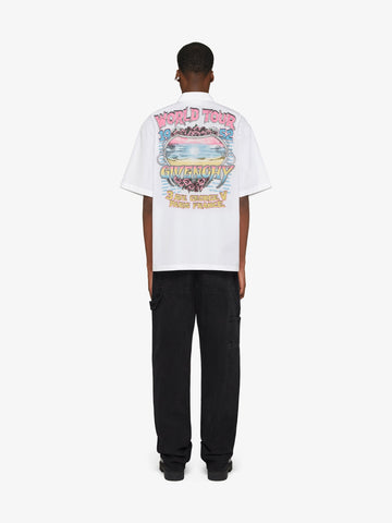 poplin with logo World tour print