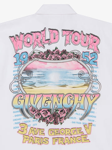 poplin with logo World tour print