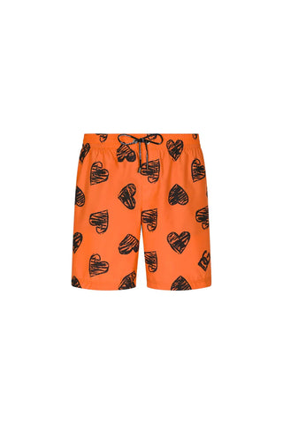 Heart-print Swim Shorts